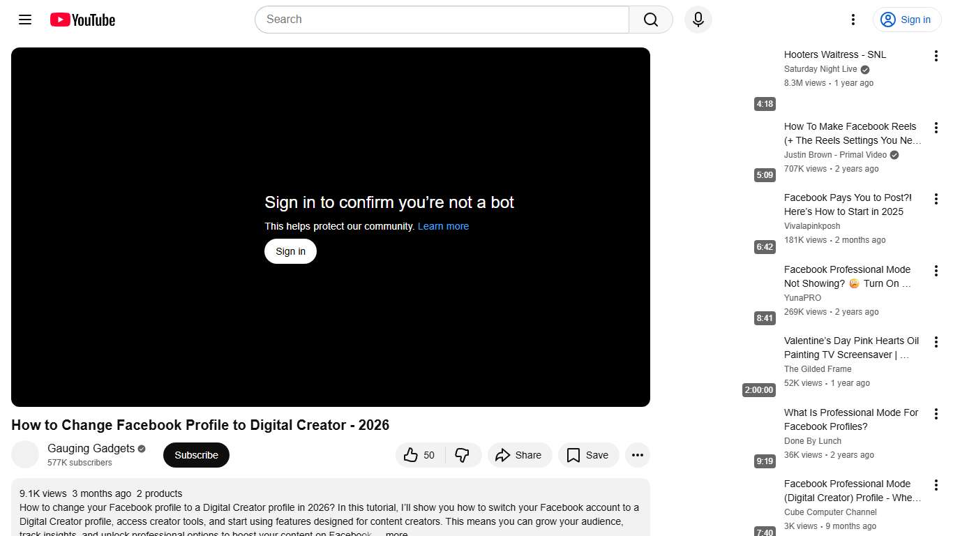How to Change Facebook Profile to Digital Creator - 2026 - YouTube